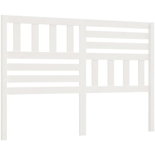 Maison Chic posteljno vzglavje - vzglavna omarica - nočna omarica belo 126x4x100 cm trdna borovina, (21706372) Cene