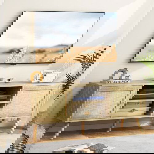 Pohištvo TV omarica iz ratana, dim.120 x 40 x 48,5 cm Cene