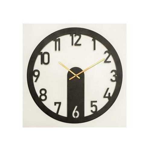 WALLXPERT mood metal wall clock APS114 black zidni sat Slike