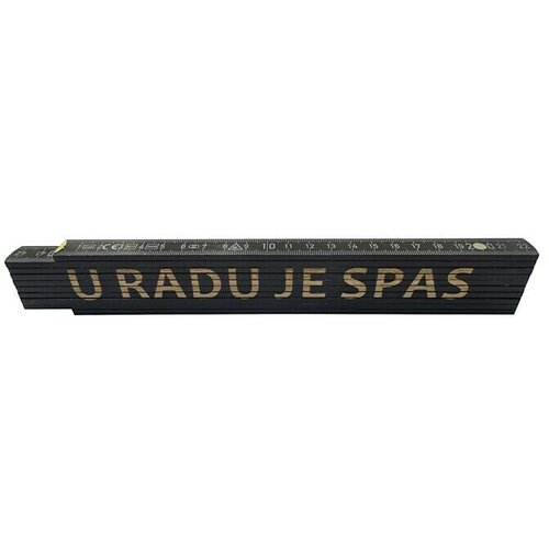  Zidarski metar (Duljina: 2 m, Natpis: U radu je spas, Boja: Crne boje) Cijene