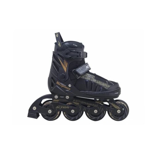 Senhai roler pw132b crno zlatna alu m(35-38) abec5 pu točkići Slike