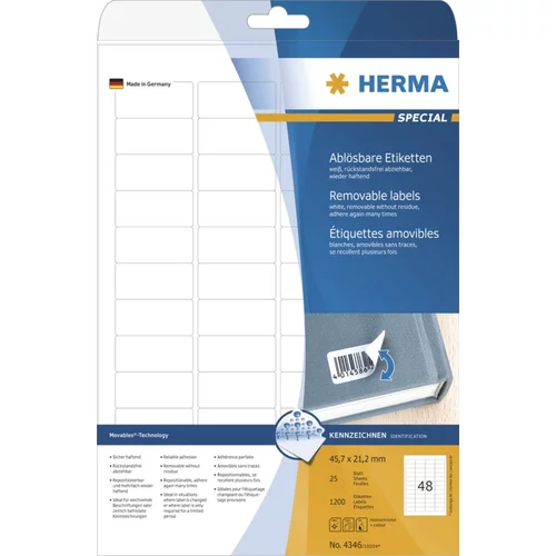  Etikete Herma No. 4346 - 45,7 x 21,2 mm