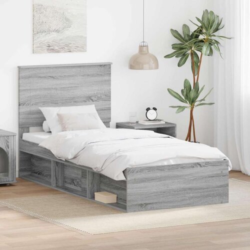  Konstrukcija postelje z vzglavjem Siva Sonoma 90 x 200 cm, (5000103700) Cene