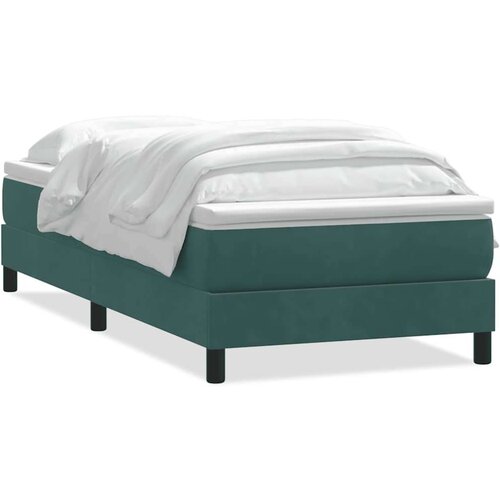  Box Spring krevet s madracem tamnozeleni 80x220 cm bar&amp;scaron;un Slike