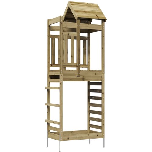  Igraći Toranj Smeđa Solidno Impregnirano Drvo 52,5 x 85 x 238 cm Slike