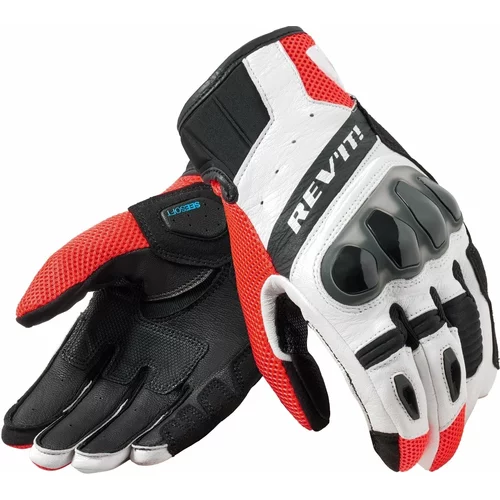 Rev'it! Gloves Ritmo Black/Neon Red XL Motoristične rokavice