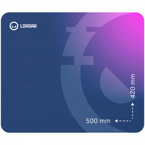 Lorgar Main 135, Gaming mouse pad, High-speed surface, Purple anti-slip rubber base, size: 500mm x 420mm x 3mm, weight 0.41kg Cijene