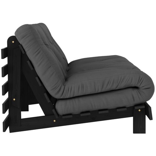 Karup Design Temno siva raztegljiva sedežna garnitura 160 cm Roots Black Night &amp;ndash; Slike