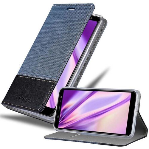 Cadorabo Ohi&scaron;je, združljiv s Samsungom v temno modri barvi - za&scaron;čitni pokrov z magnetnim zapiranjem, stoječo funkcijo in režo za kartico, (20566250) Cene