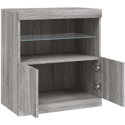  Komoda z LED lučkami siva sonoma 60x37x67 cm Slike