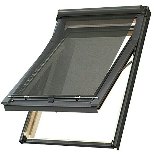 Rolo zavjesa za krovni prozor (Namijenjeno za: Krovne prozore Solid Elements, 66 cm, Crne boje) Slike