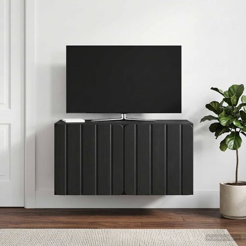 TV ormar za zid 59,5 x 31 x 30 cm Crna Konstruirano drvo Cene