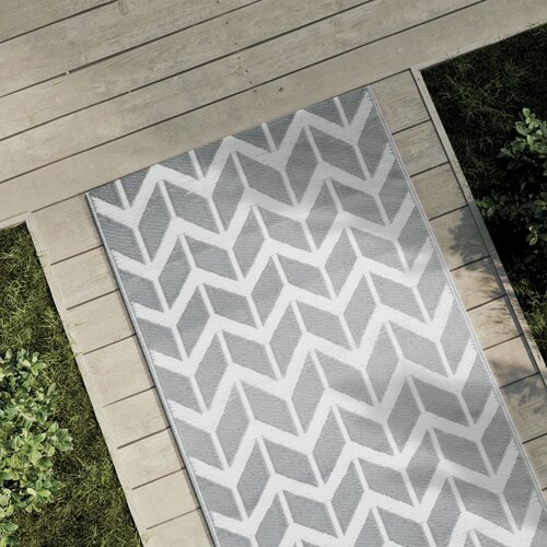 vidaXL Zunanja preproga siva 80x150 cm PP Cene