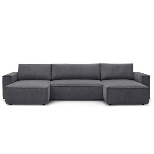 Bobochic Paris sofa na razvlačenje tamno sive boje "U" Nihad Panoramique Cijene