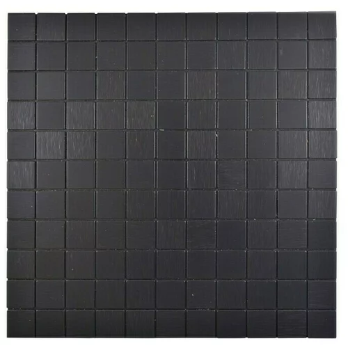 x Samolepilni mozaik SAM 4AL3B (29 x 29 cm, kovina, črna)