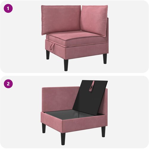 SOFA s pohranom Ružičasta Bar&amp;scaron;un Slike
