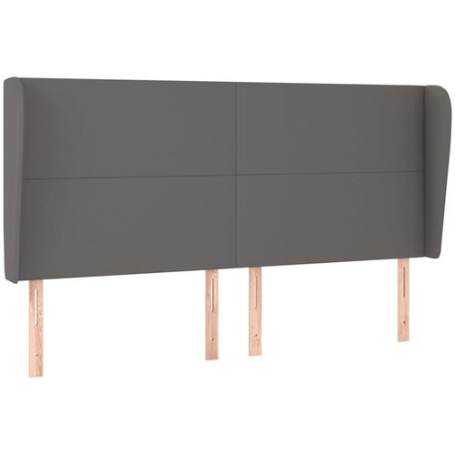 Maison Chic vzglavna omarica - nočna omarica - posteljna omarica z ušesi sivo 203x23x118/128 cm umetno usnje, (21712585) Cene