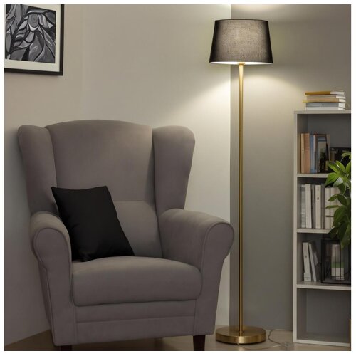 Brilagi LED stajaća lampa CERIA 1xE27/20W/230V prečnik 30 cm crna/zlatna Slike
