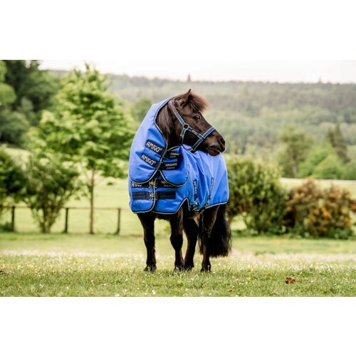 Horseware Ireland Pregrinjalo Amigo Hero 6 Petite Plus Turnout Lite (Ripstop), Blue/Navy&amp;amp;Grey - 55 cm Slike