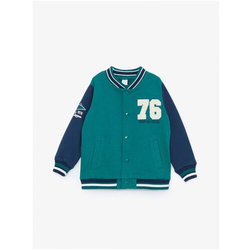 LC Waikiki LCW baby Medium Green Printed Baby Boy College Jacket Cene