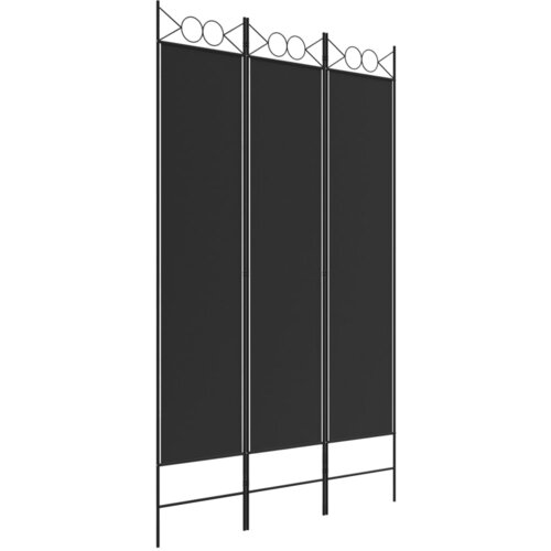 Maison Chic Paravan - Sobne pregrade 3-delni črn 120x200 cm blago, (22111865) Cene