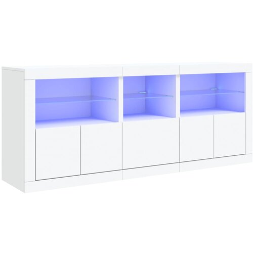 Maison Chic Komoda - Predalnik z LED lučkami bela 162x37x67 cm, (21717138) Cene