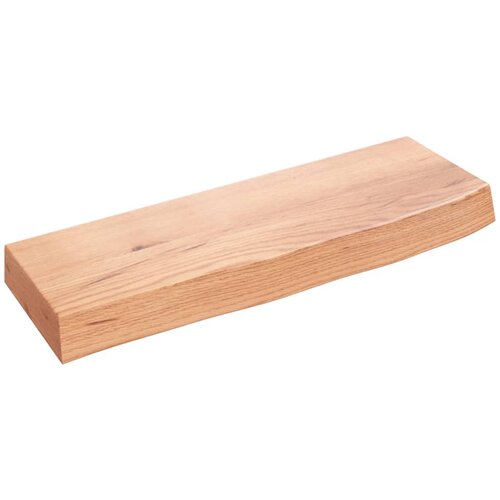 Maison Chic Stenska polica - Viseča Polica svetlo rjava 60x20x6 cm trdna hrastovina, (21784754) Cene