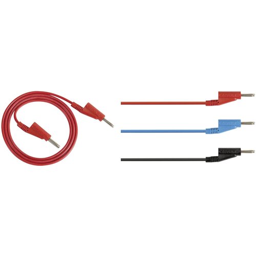 Rohde & Schwarz HZ10R set merilnih vodov lamelni vtič 4 mm lamelni vtič 4 mm 1.00 m rdeča 1 kos, (20634500) Cene