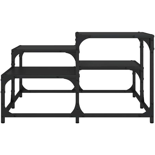  Stolić za kavu crni 68x68x40 cm od konstruiranog drva Slike