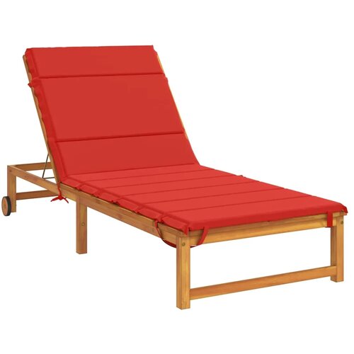  Jastučić za ležaljku GEMERT 100% poliester Crvena - Crvena 200 x 70 x 3 cm Poliester Slike