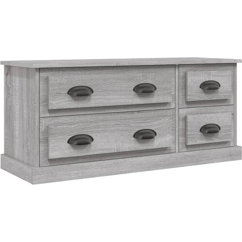Maison Chic TV omarica - TV enota - Televizijska omarica siva sonoma 100x35,5x45 cm inženirski les, (21701095) Slike