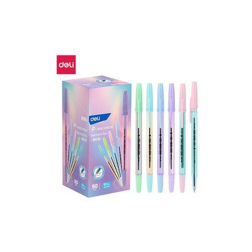 Deli HEMIJSKA OLOVKA MIX PASTELNIH BOJA - plavi ispis 0.7mm EQ6C-BL Cene