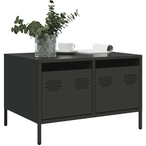 vidaXL TV omarica črna 68x50x43,5 cm hladno valjano jeklo Cene