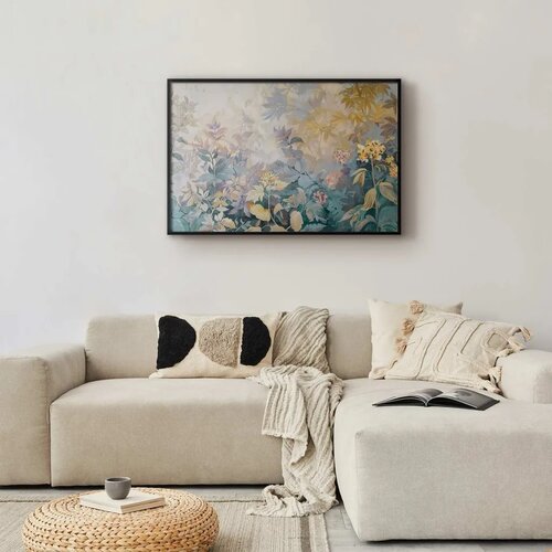  Plakat Tapestry Pattern in Colorful Flowers 90x60 Crni okvir Cijene