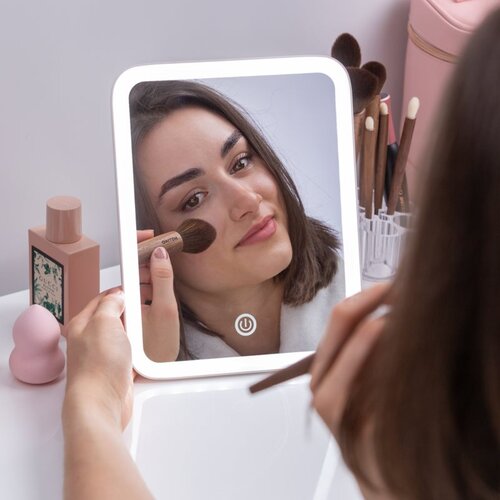 Notino Beauty Electro Collection Make-up mirror with LED lights kozmetično ogledalce z LED-osvetlitvijo Slike