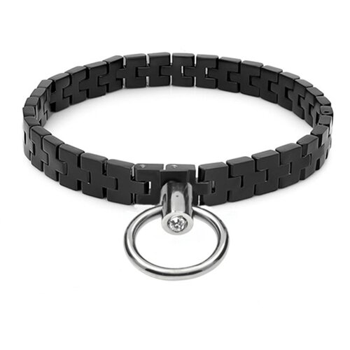 Black Label Watch Link Collar Black Cene