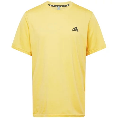 Adidas Tehnička sportska majica 'TRAIN ESSSENTIALS COMFORT' limun / crna