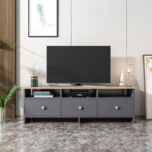Hanah home Hanah kućna TV škrinja Oslo Antracit-hrast Cene