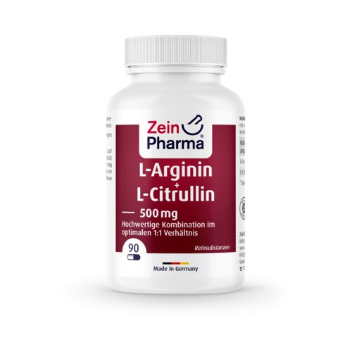 ZeinPharma L-arginin + L-citrulin 500 mg Slike