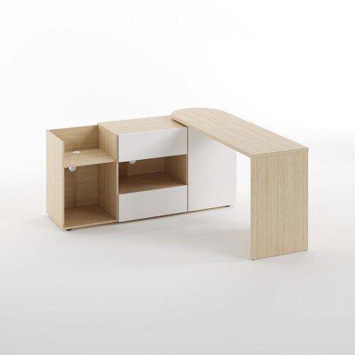 TemaHome Pisalna miza z mizno plo&amp;scaron;čo v hrastovem dekorju 48x159 cm Tango &amp;ndash; Slike