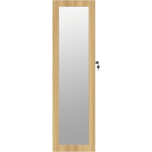  Zidni ormarić za nakit s ogledalom 30 x 8,5 x 106 cm Slike
