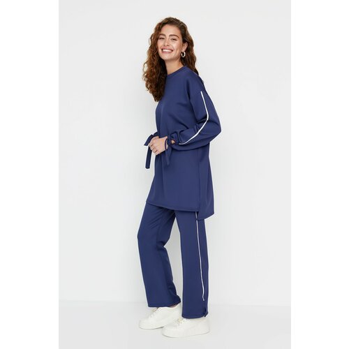 Trendyol Sweatsuit Set - Navy blue - Regular fit Slike