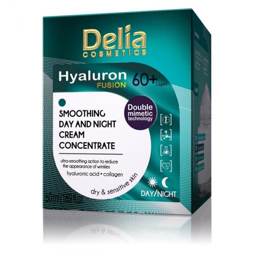 Delia HYALURON FUSION - Koncentrovana krema za glatku kožu 60+ protiv bora 50ml Slike