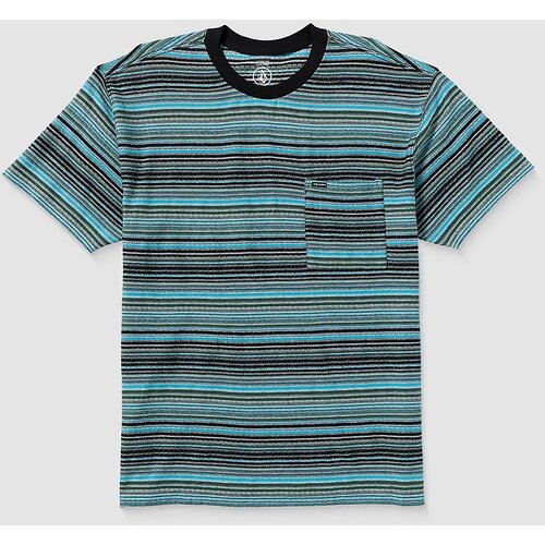 Volcom Slide Stone Crew T-shirt dark black heather Slike