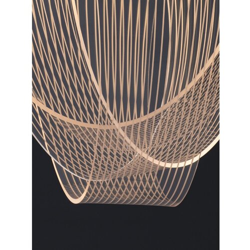 Nova Luce Aluminijasta LED zatemnitvena viseča svetilka v zlati barvi s senčilom iz akrilnega stekla &amp;oslash; 52 cm Valentin &amp;ndash; Slike