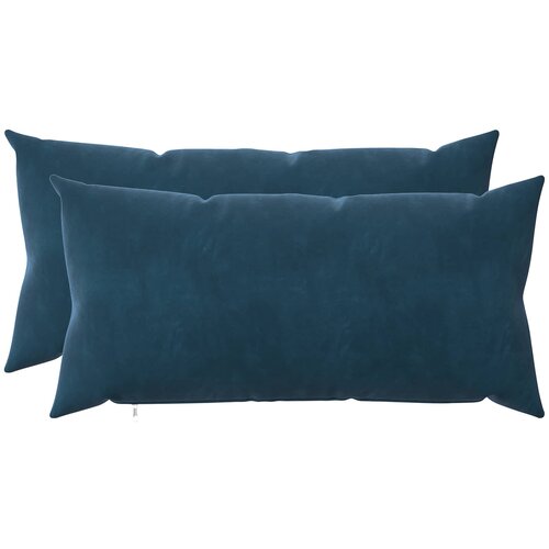  Presvlaka za jastuk 2 pcs HEERLEN Plava 40 x 80 cm Baršun Cene