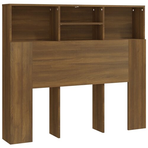 Maison Chic vzglavna omarica - nočna omarica - posteljna omarica rjavi hrast 120x19x103,5 cm, (21706011) Slike