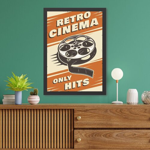 Wallity uramljena slika Retro Cinema 3, 55x75 cm Cene