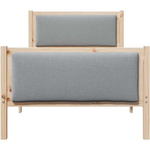  Okvir za krevet Svijetlo siva 90 x 190 cm tkanina Slike