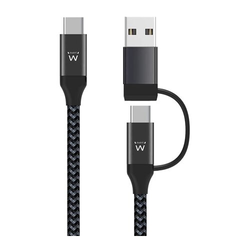 Ewent Kabel Type-C za polnjenje Type-C & Usb2.0 60W črn 1M, (21407287) Cene